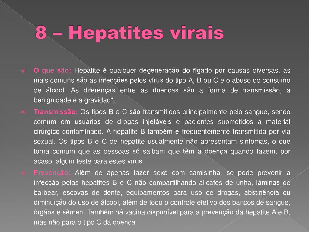 8 – Hepatites virais