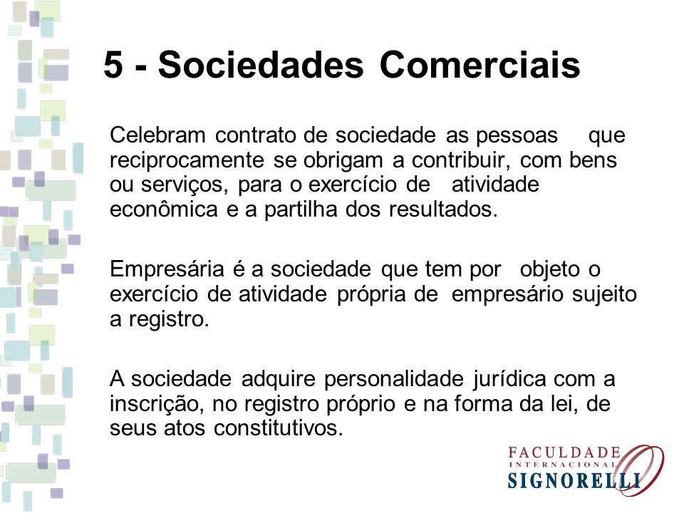 5 - Sociedades Comerciais