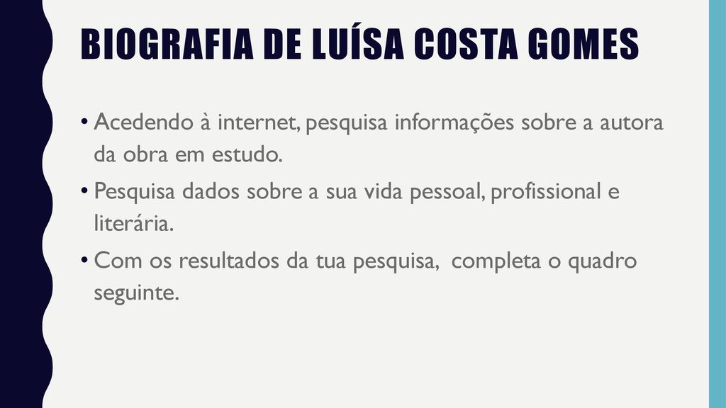 Biografia de Luísa Costa Gomes