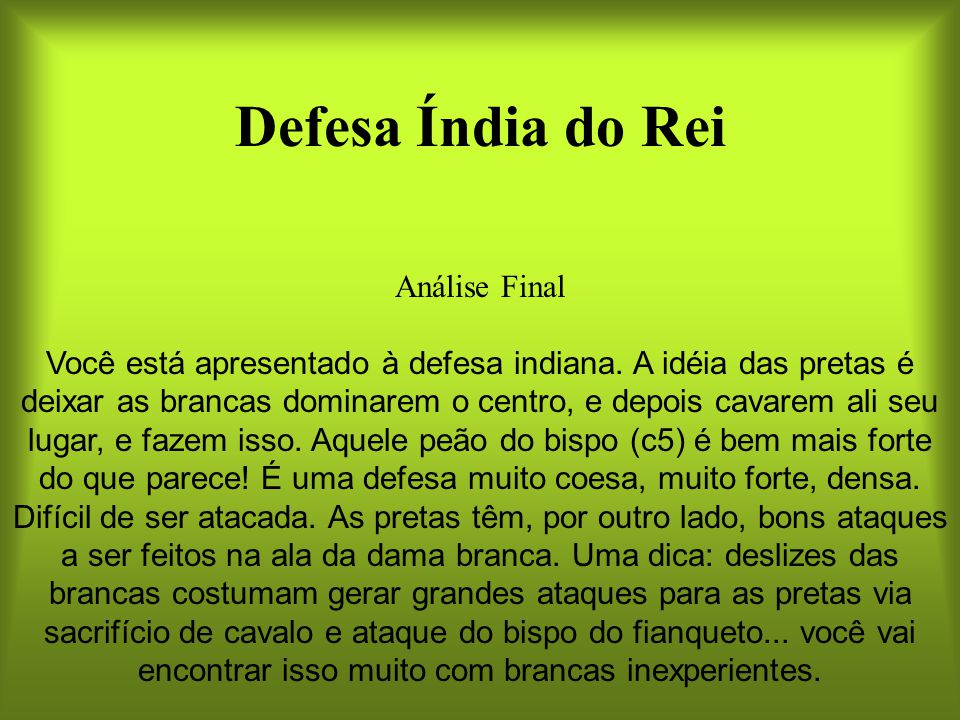 Academia de Xadrez de Campos - A Defesa Siciliana é a denominação de uma  defesa de xadrez das peças negras. As brancas fazem e4, o primeiro lance,  que é do peão do