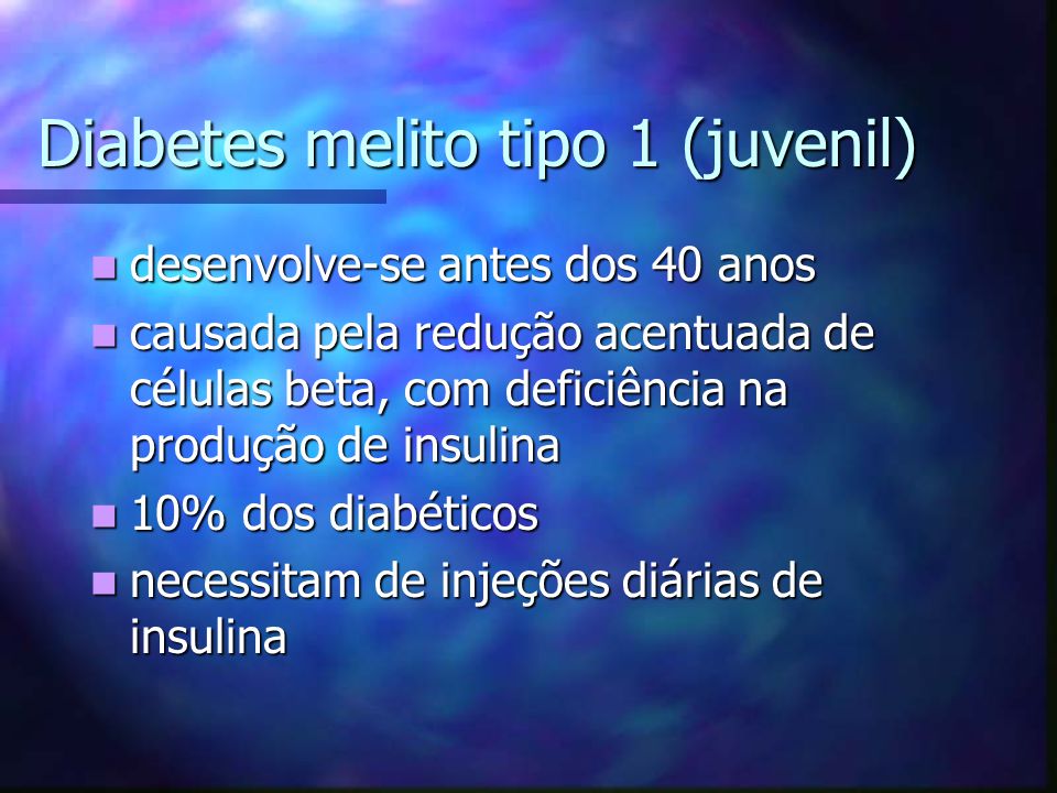 Diabetes melito tipo 1 (juvenil)