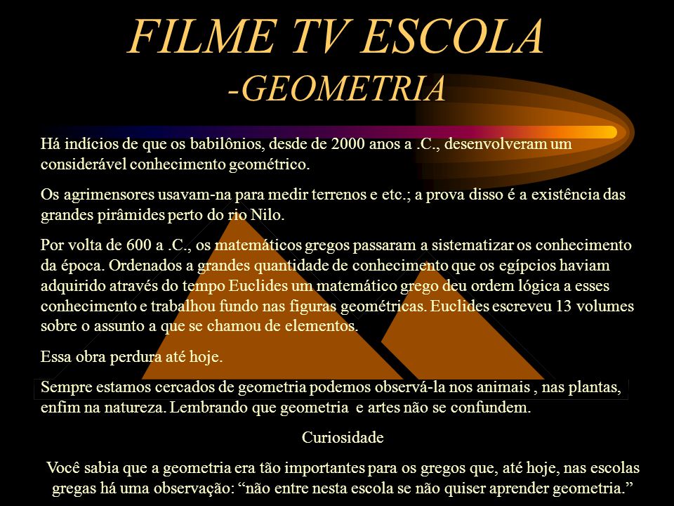 FILME TV ESCOLA -GEOMETRIA