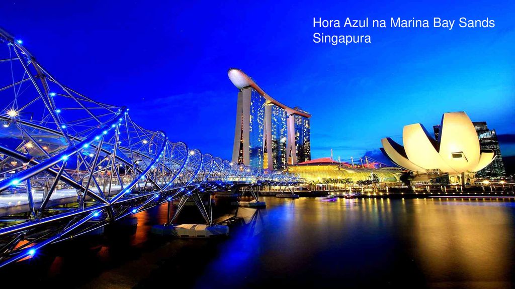 Hora Azul na Marina Bay Sands