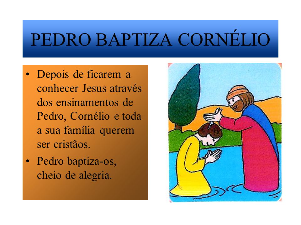 PEDRO BAPTIZA CORNÉLIO