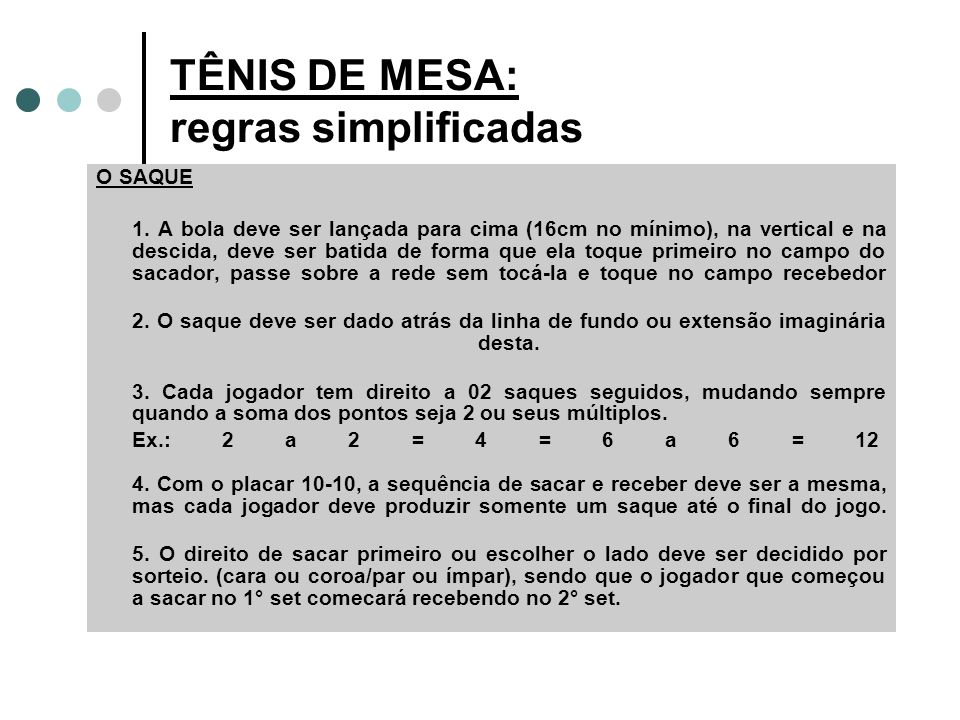 Regras do Tênis de Mesa - Regras básicas e Principais regras - Esportes