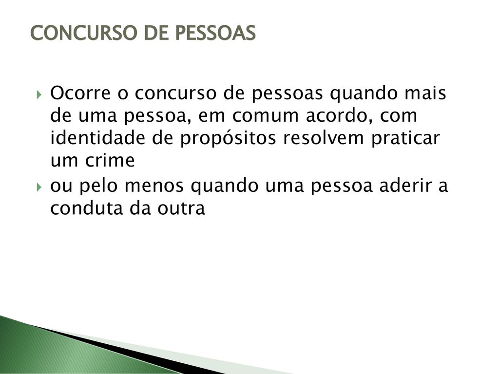 CONCURSO DE PESSOAS