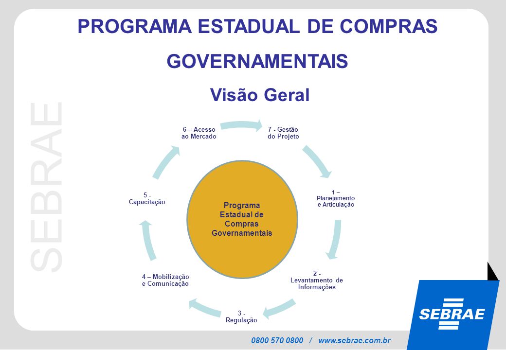 PROGRAMA ESTADUAL DE COMPRAS GOVERNAMENTAIS