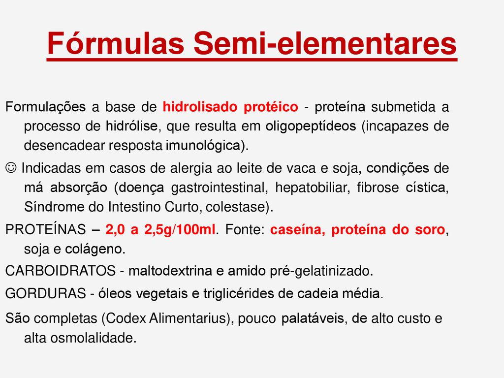 Fórmulas Semi-elementares