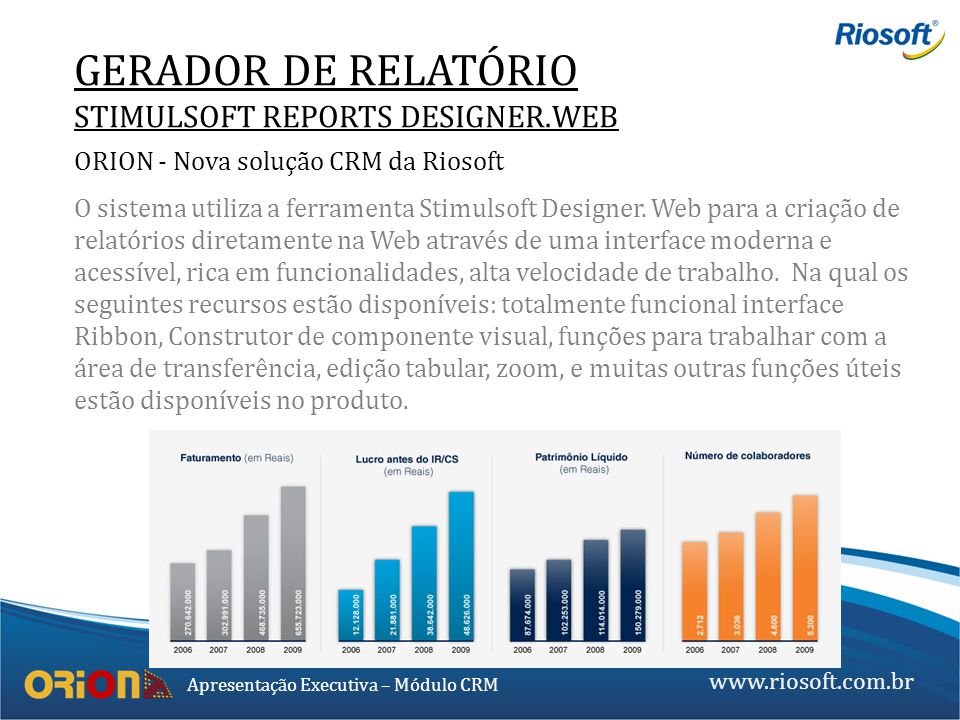 GERADOR DE RELATÓRIO STIMULSOFT REPORTS DESIGNER.WEB