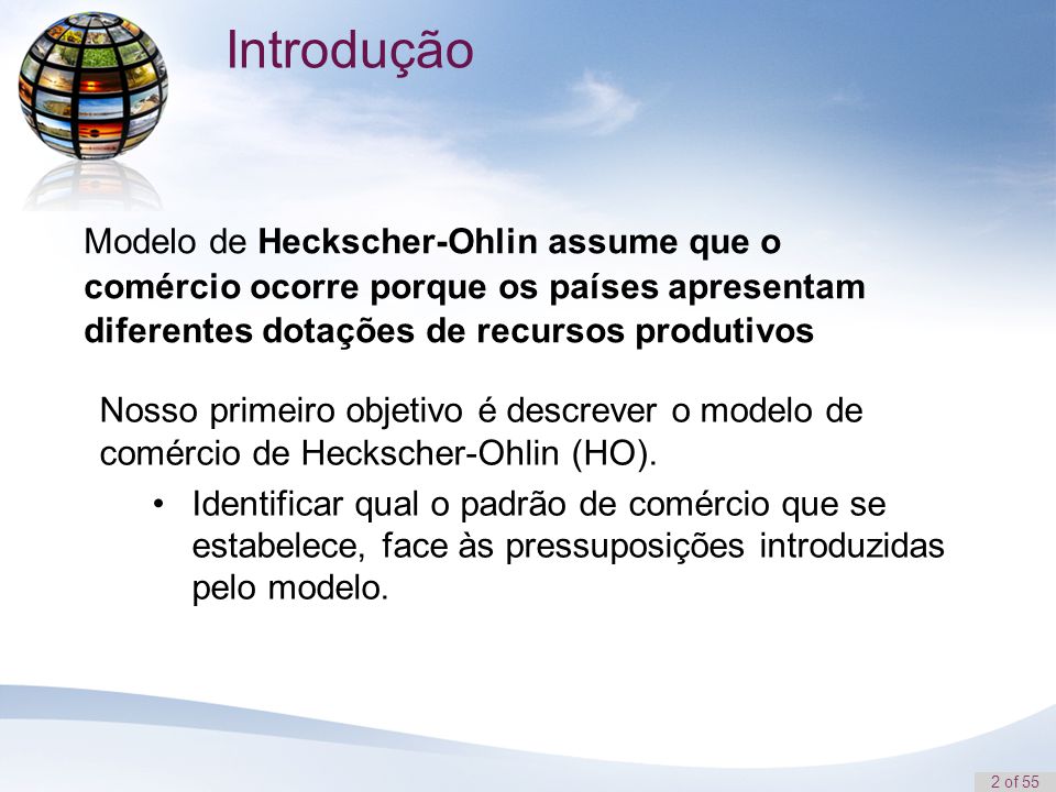 Comércio Internacional: Modelo de Heckscher-Ohlin - ppt carregar