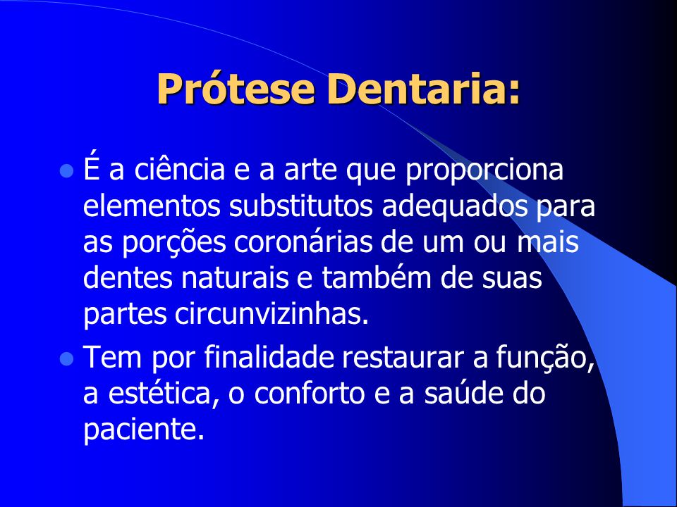 Prótese Dentaria: