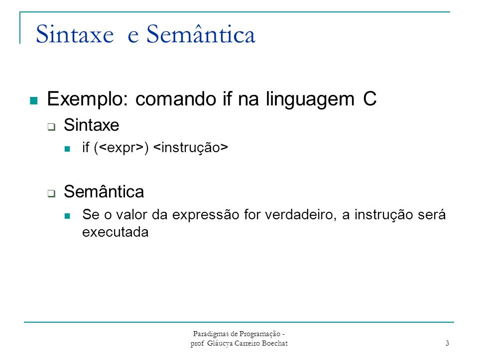 SINTAXE E SEMÂNTICA DO PORTUGUÊS