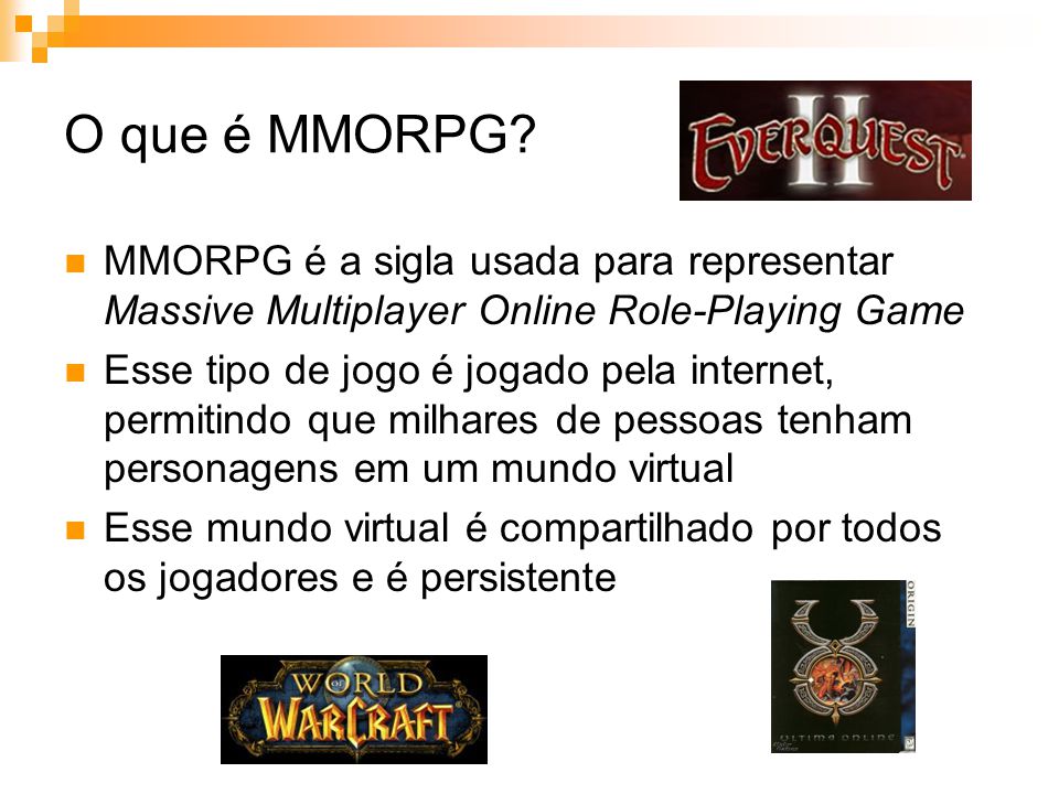 O que é MMORPG?
