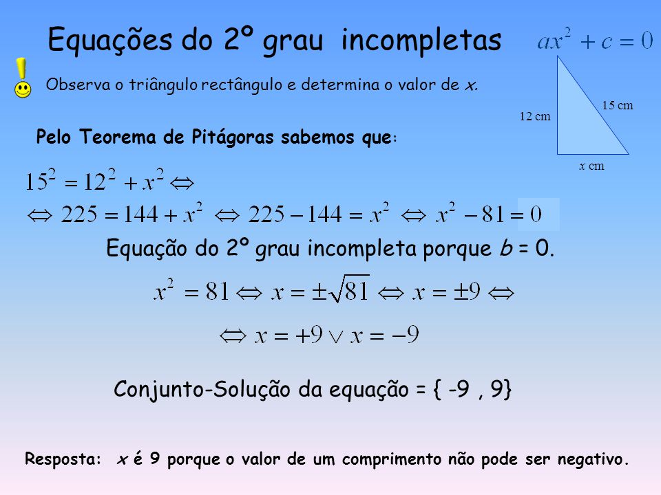 Equação do 2º grau incompleta: como resolver? - Brasil Escola