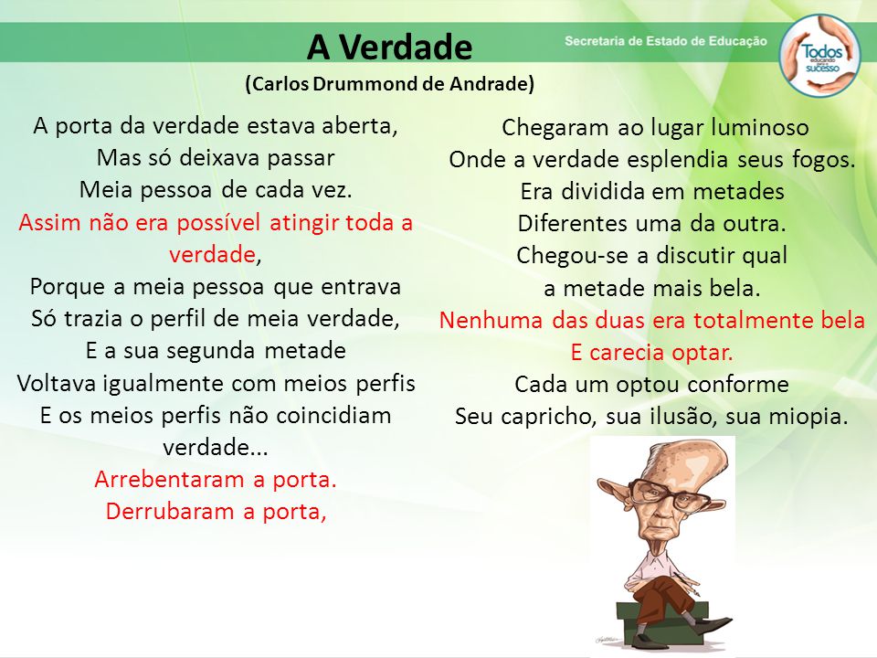 Resultado de imagem para verdade carlos drummond de andrade