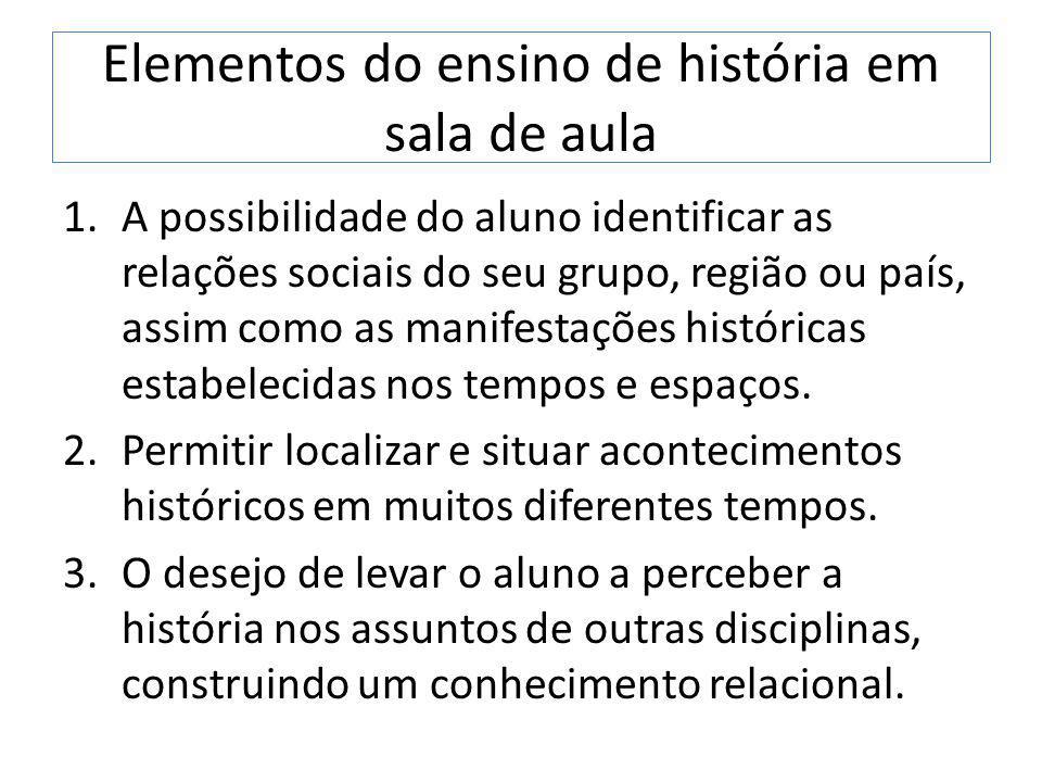 Maneiras diferentes para ensinar história em sala de aula