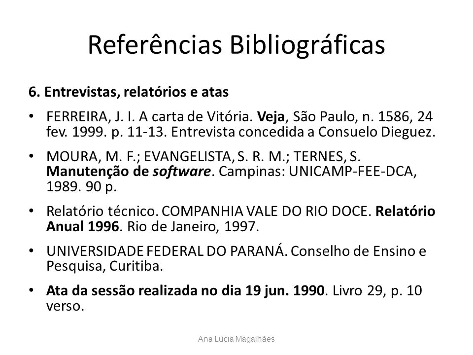 FUNDAMENTAÇÃO TEÓRICA E REFERÊNCIAS BIBLIOGRÁFICAS Ana 