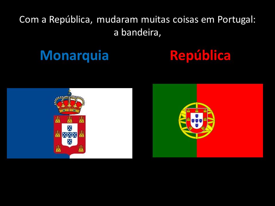 Com a República, mudaram muitas coisas em Portugal: a bandeira,