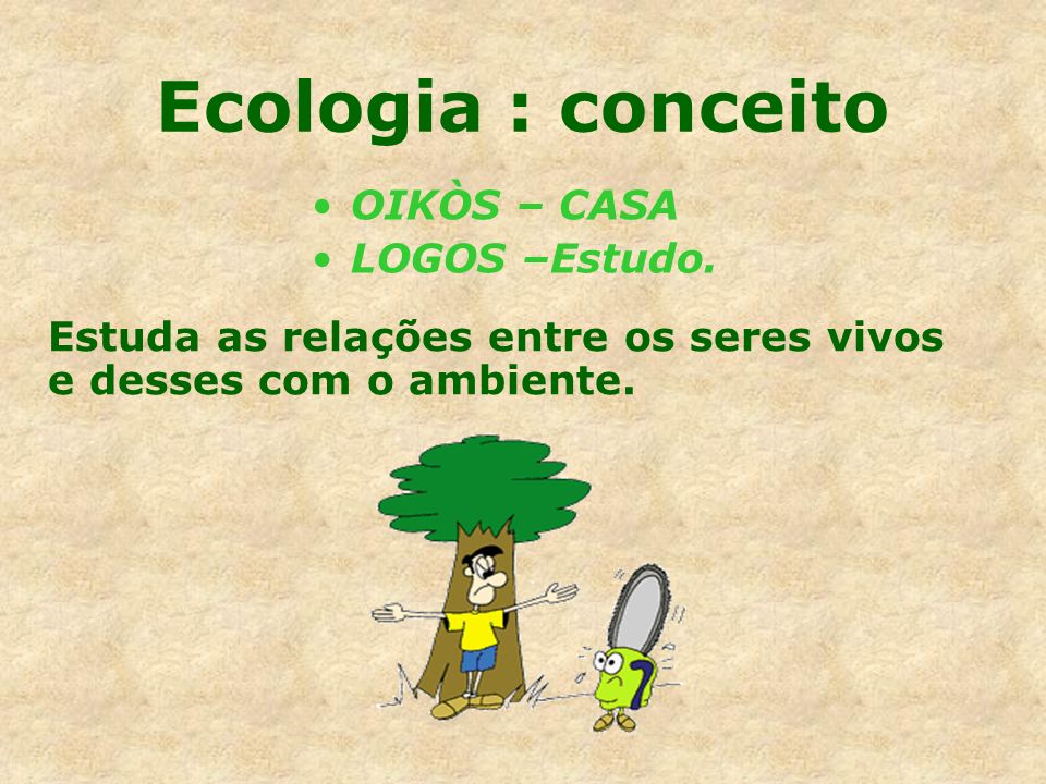 Ecologia : conceito OIKÒS – CASA LOGOS –Estudo.
