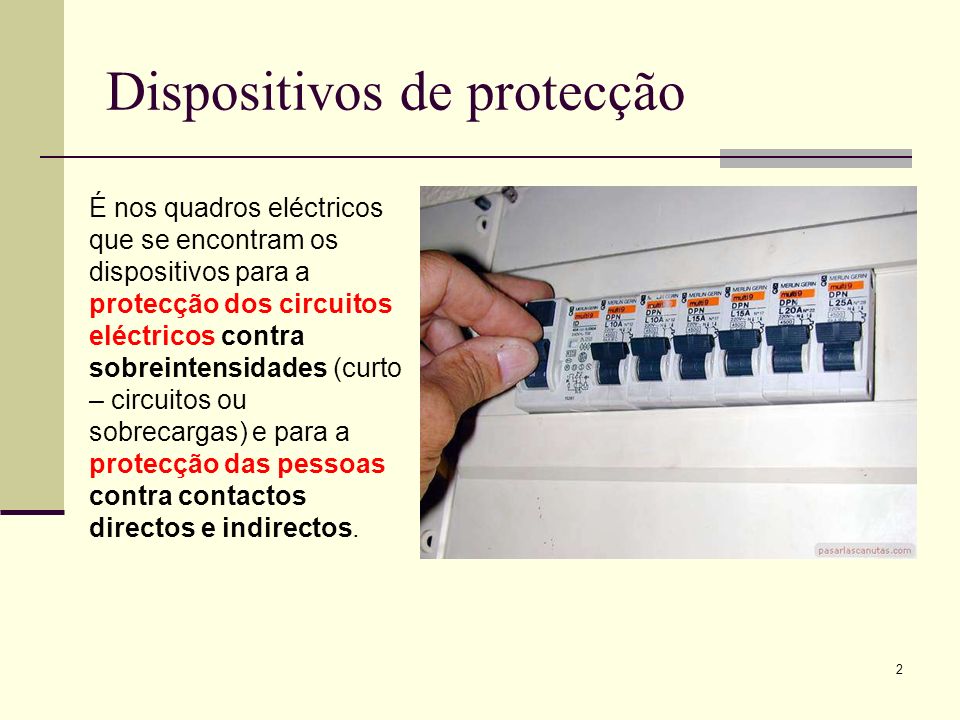 Dispositivos de protecção