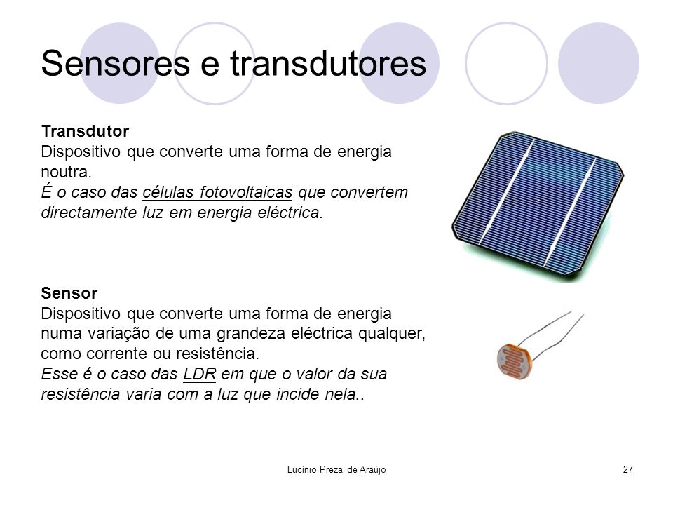 Sensores e transdutores