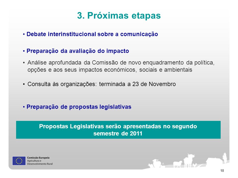 Propostas Legislativas serão apresentadas no segundo semestre de 2011