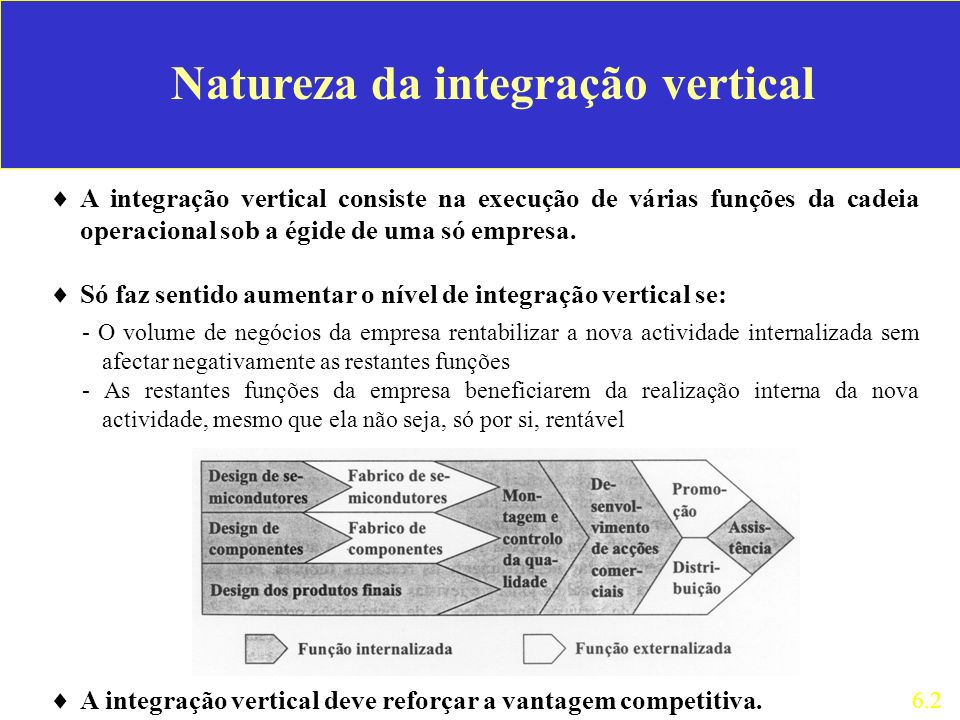 Natureza da integração vertical