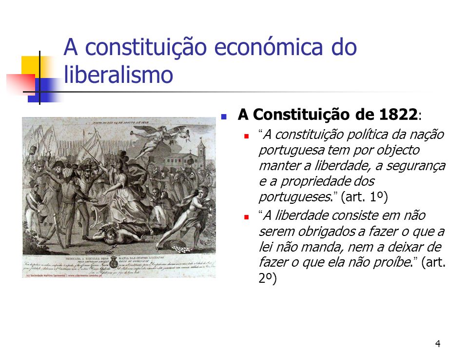 A constituição económica do liberalismo