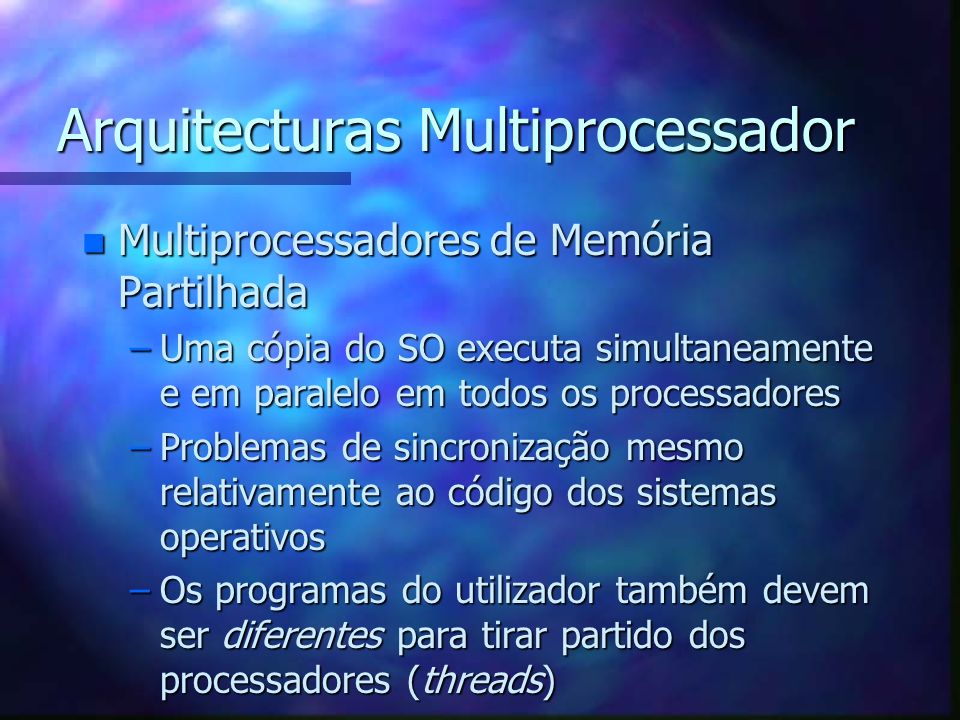 Arquitecturas Multiprocessador