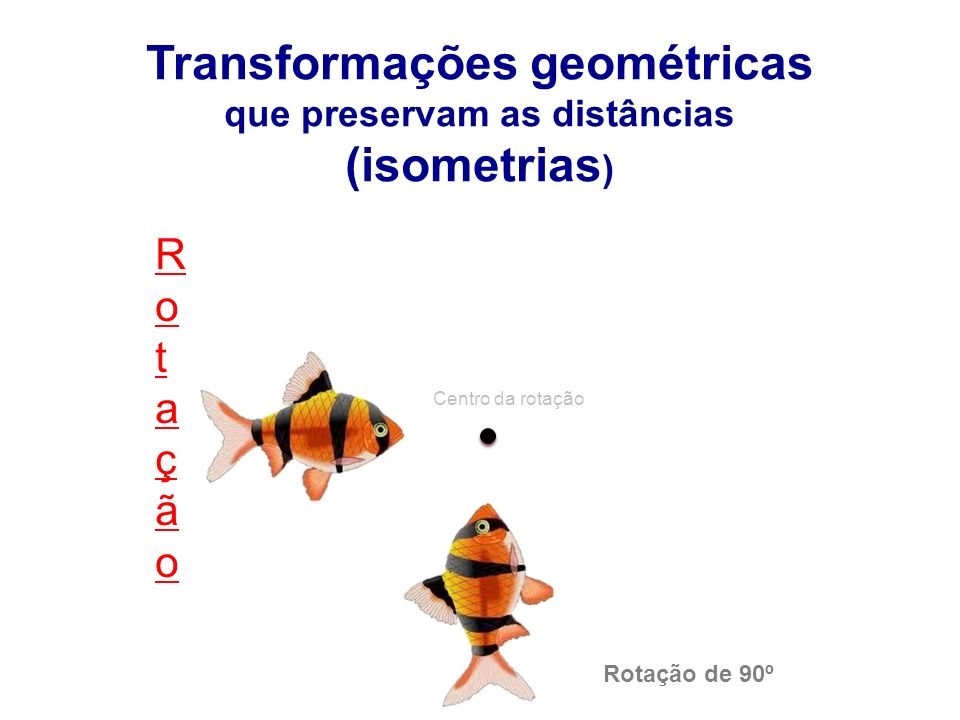 Transformações geométricas que preservam as distâncias (isometrias)