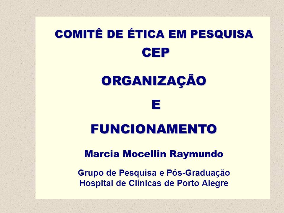 Grupo de Pesquisa e Pós-Graduação Hospital de Clínicas de Porto Alegre