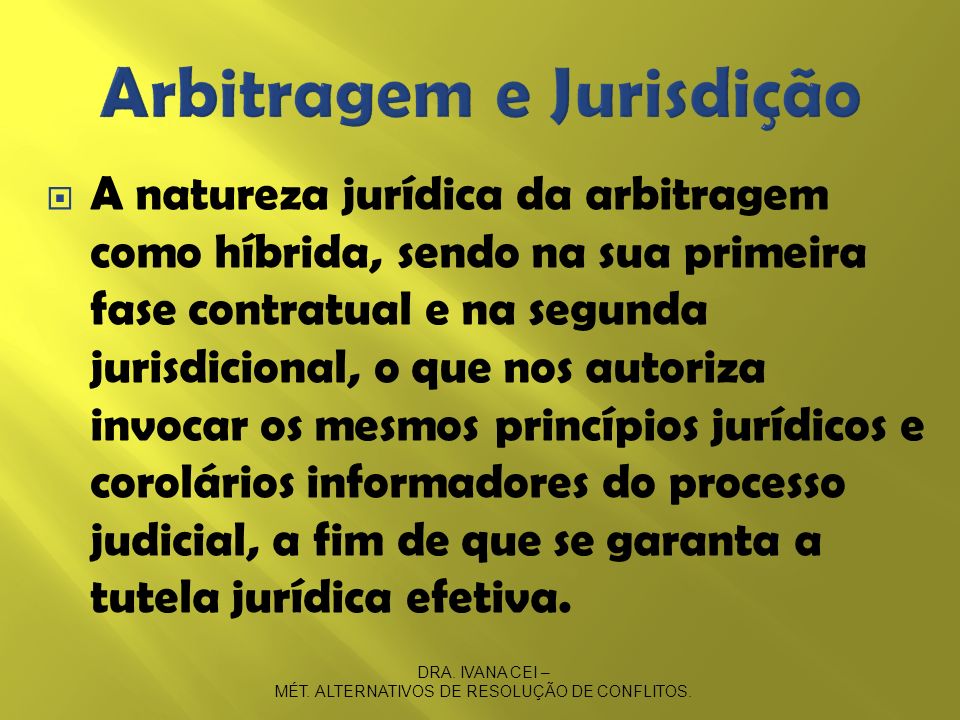 Arbitragem e Jurisdição