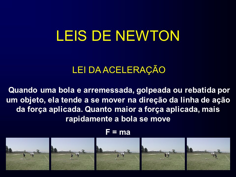 LEIS DE NEWTON LEI DA ACELERAÇÃO