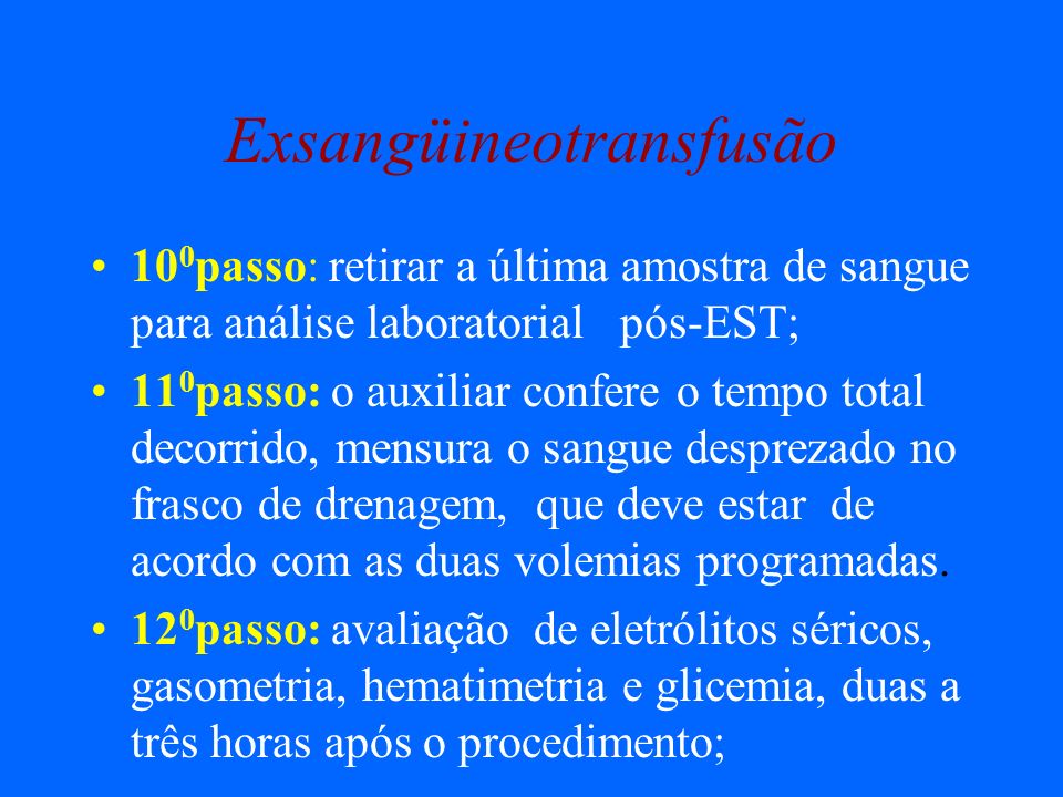 Exsangüineotransfusão