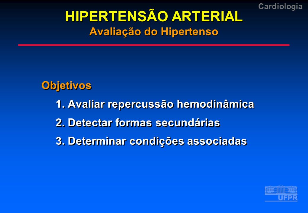 HIPERTENSÃO ARTERIAL Avaliação do Hipertenso
