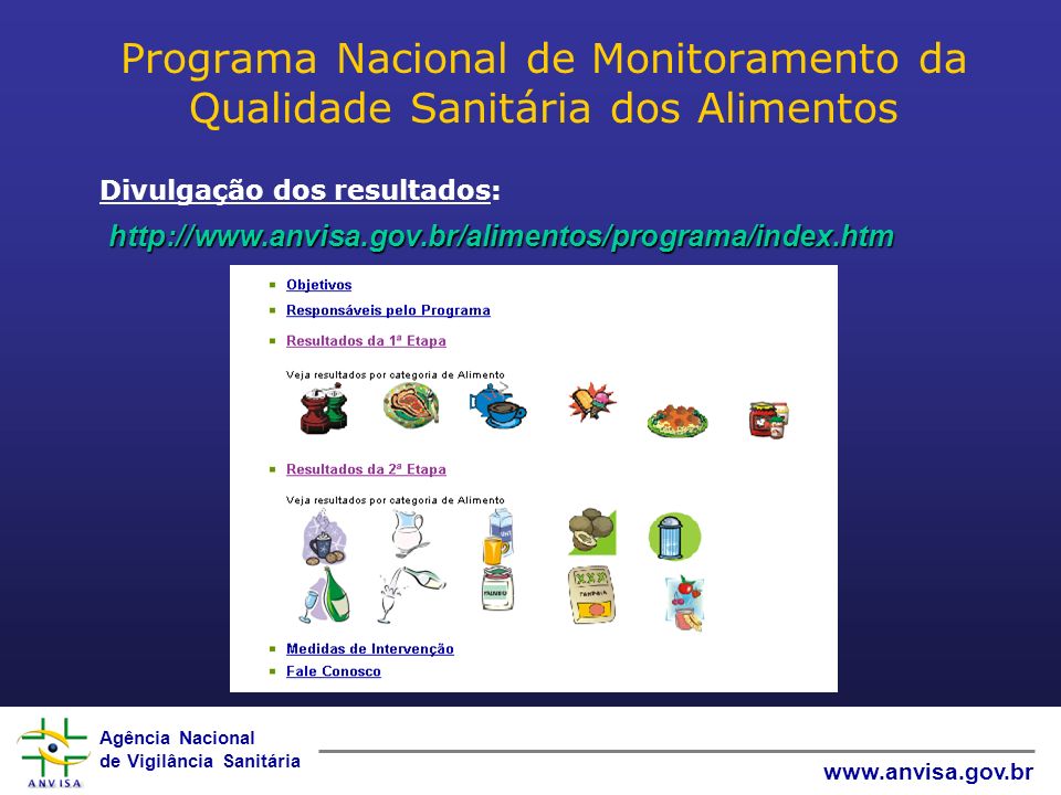 Programa Nacional de Monitoramento da Qualidade Sanitária dos Alimentos