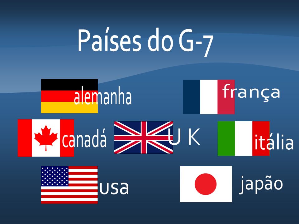 Países do G-7 frança alemanha canadá U K itália japão usa