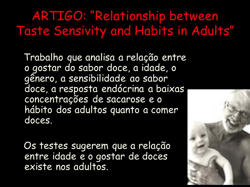 ARTIGO: Relationship between Taste Sensivity and Habits in Adults