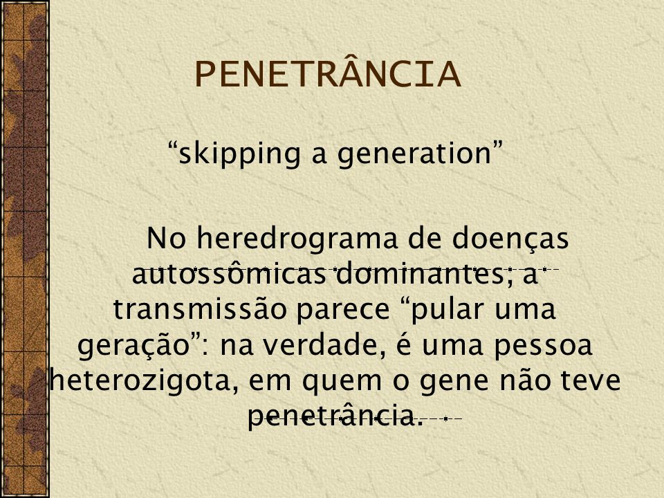 skipping a generation