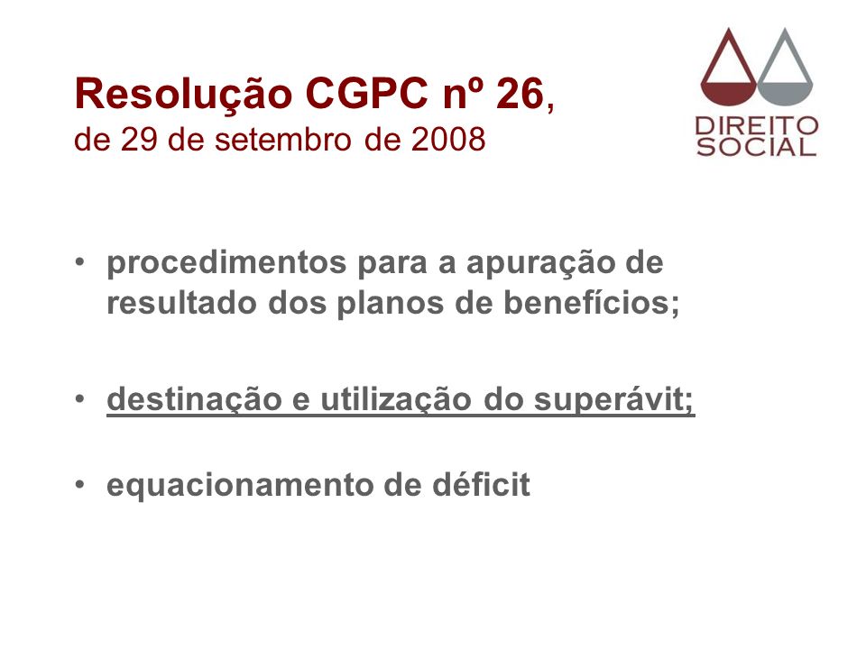 Resolução CGPC nº 26, de 29 de setembro de 2008
