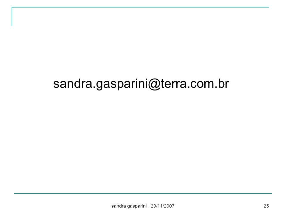 sandra gasparini - 23/11/2007