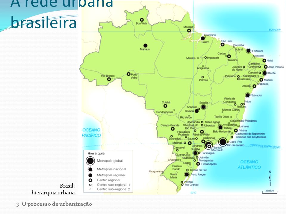 A rede urbana brasileira