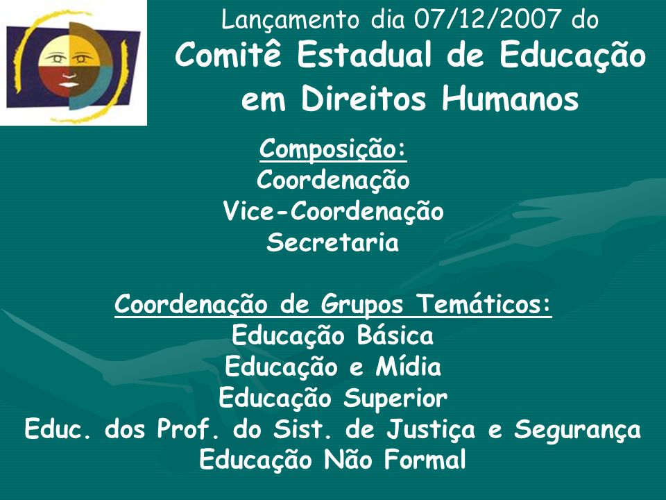 Comitê Estadual de Educação em Direitos Humanos