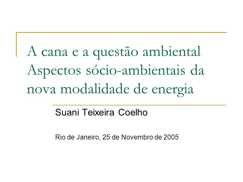 Suani Teixeira Coelho Rio de Janeiro, 25 de Novembro de 2005