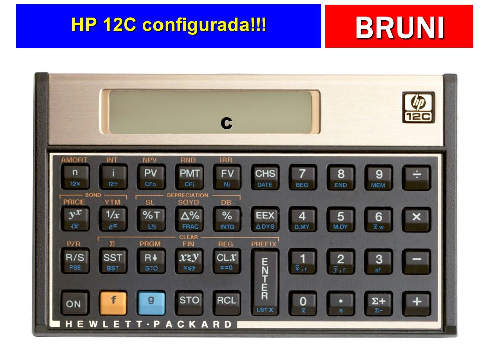 HP 12C configurada!!! C
