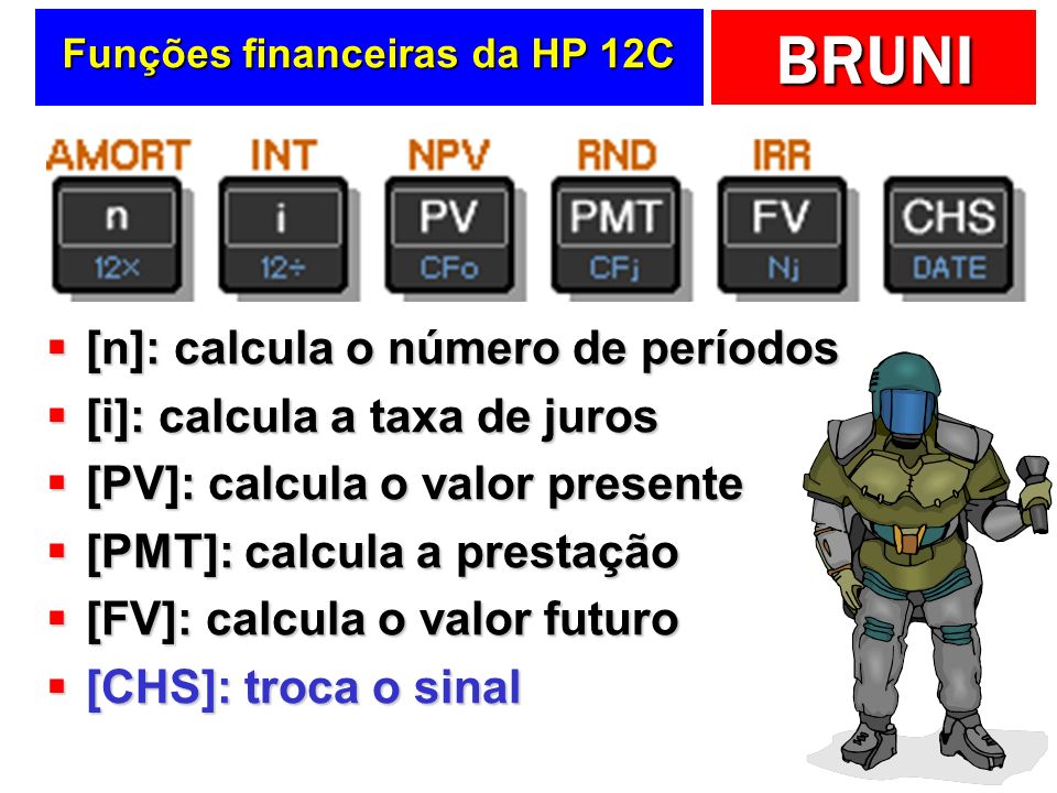 Funções financeiras da HP 12C