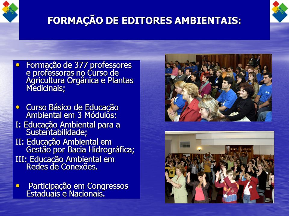 FORMAÇÃO DE EDITORES AMBIENTAIS: