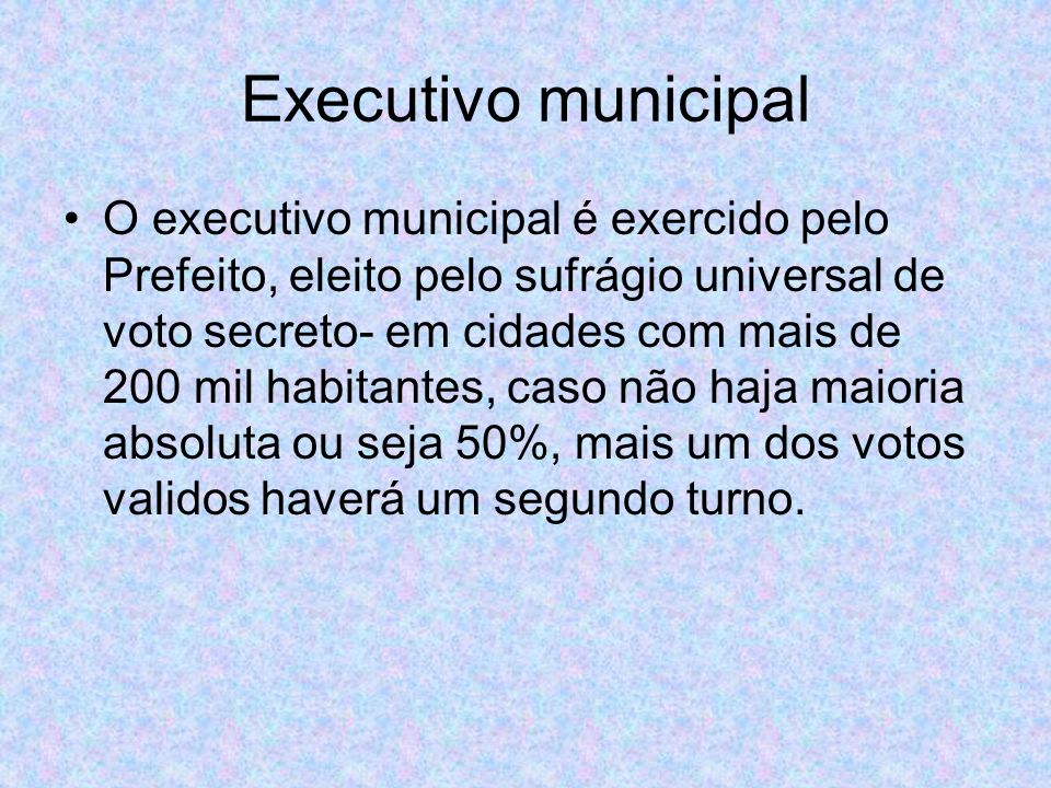 Executivo municipal
