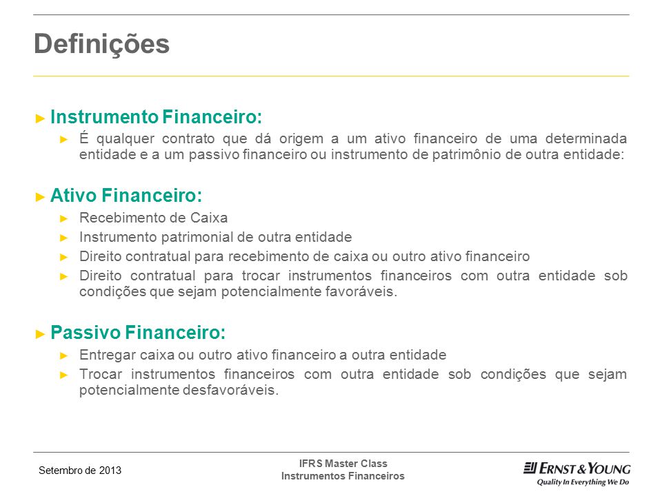 Instrumentos Financeiros - ppt carregar