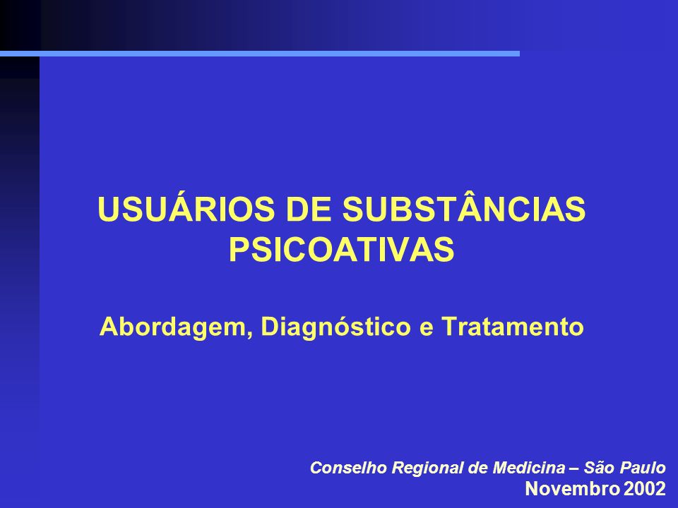 Conselho Regional de Medicina – São Paulo Novembro 2002